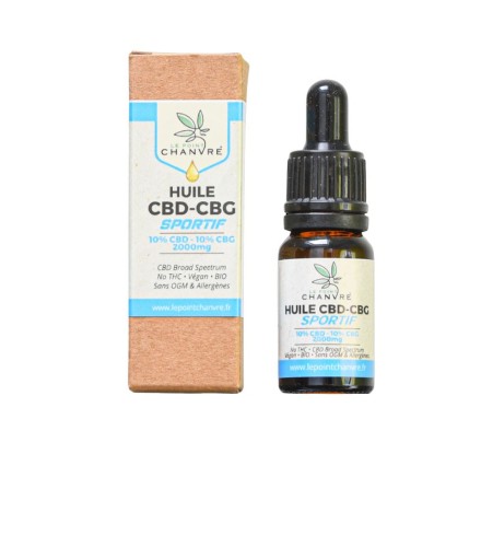 Huile Sublinguale Sportif 10% CBD & 10% CBG