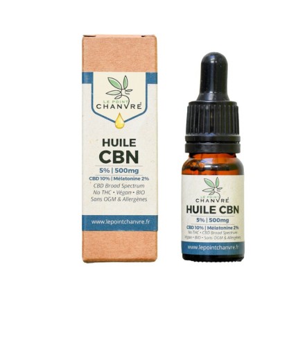 Huile Sublinguale 5% CBN & Mélatonine