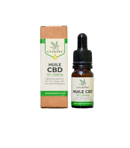 Huile Sublinguale 15% CBD Bio