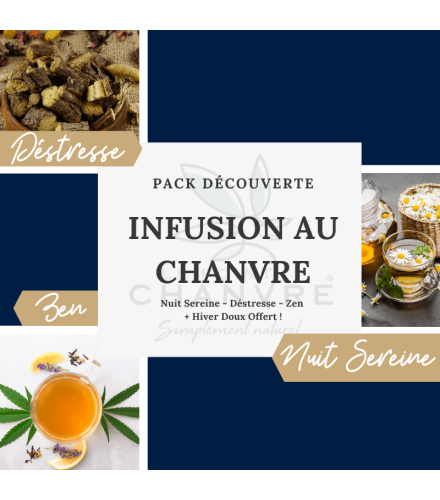 Pack Découverte - 3 Infusions au Chanvre + 1 offerte