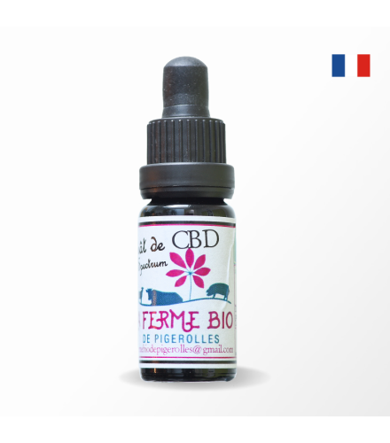 Macérât Huile de CBD BIO (Full spectrum) 2,61% 10 ml