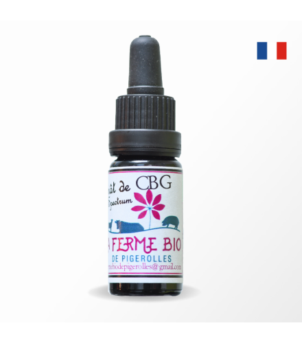 Macérât Huile de CBG BIO (Full spectrum) 2 à 6% 10 ml